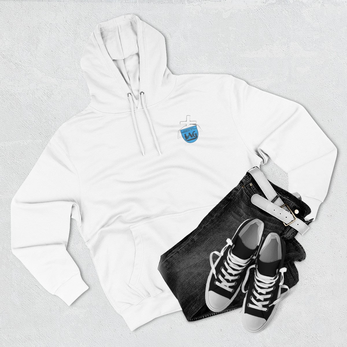 IAG Unisex Drie Paneel Fleece Hoodie