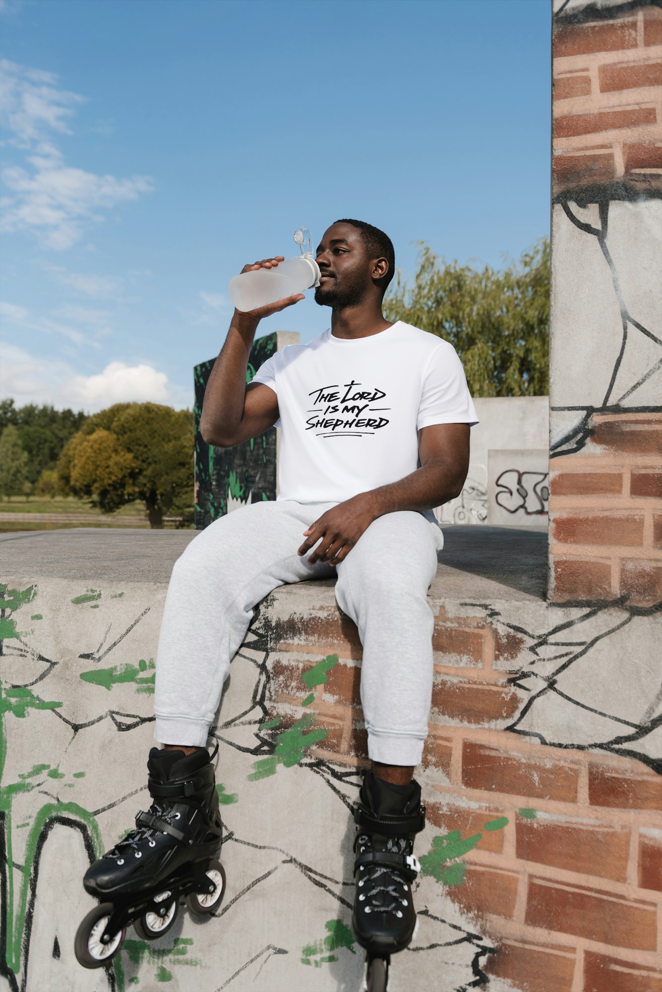 Psalm 23 Unisex T-hemp