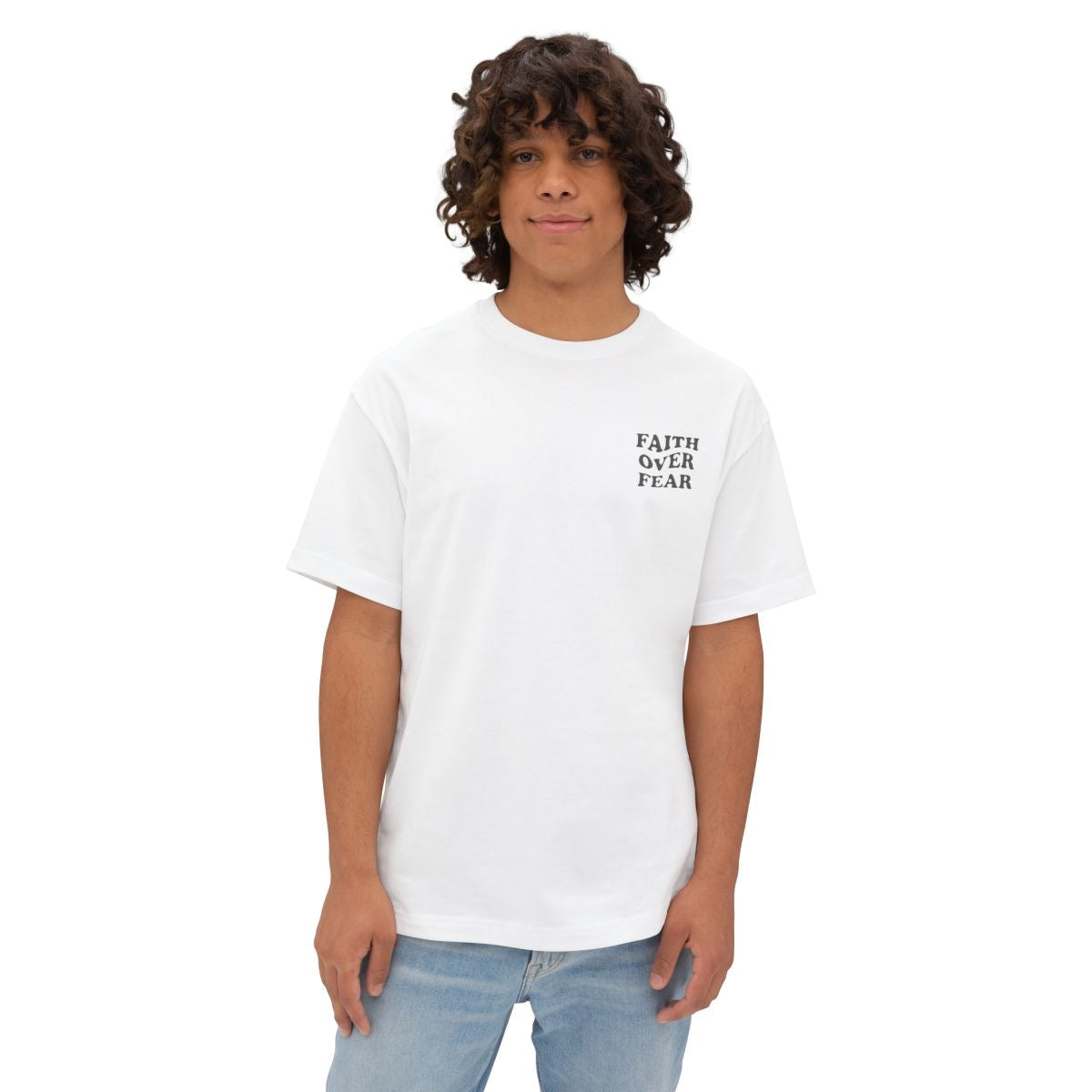 Faith Over Fear Unisex Oversized T Shirt